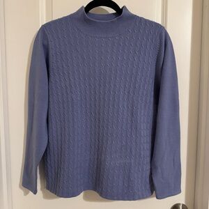 Designers Originals Vintage Purple Mock Neck Sweater, L